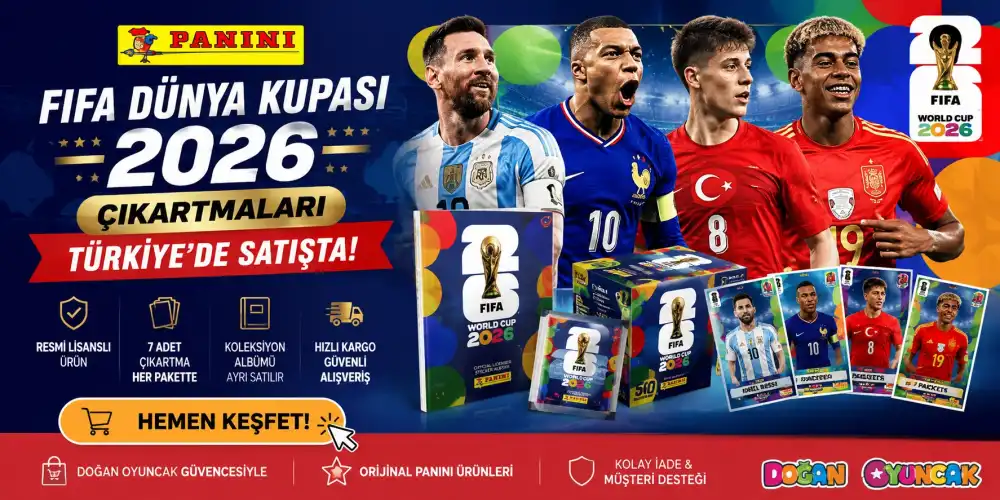 Panini FIFA Dünya Kupası 2026 Çıkartmaları Türkiyede Satışta