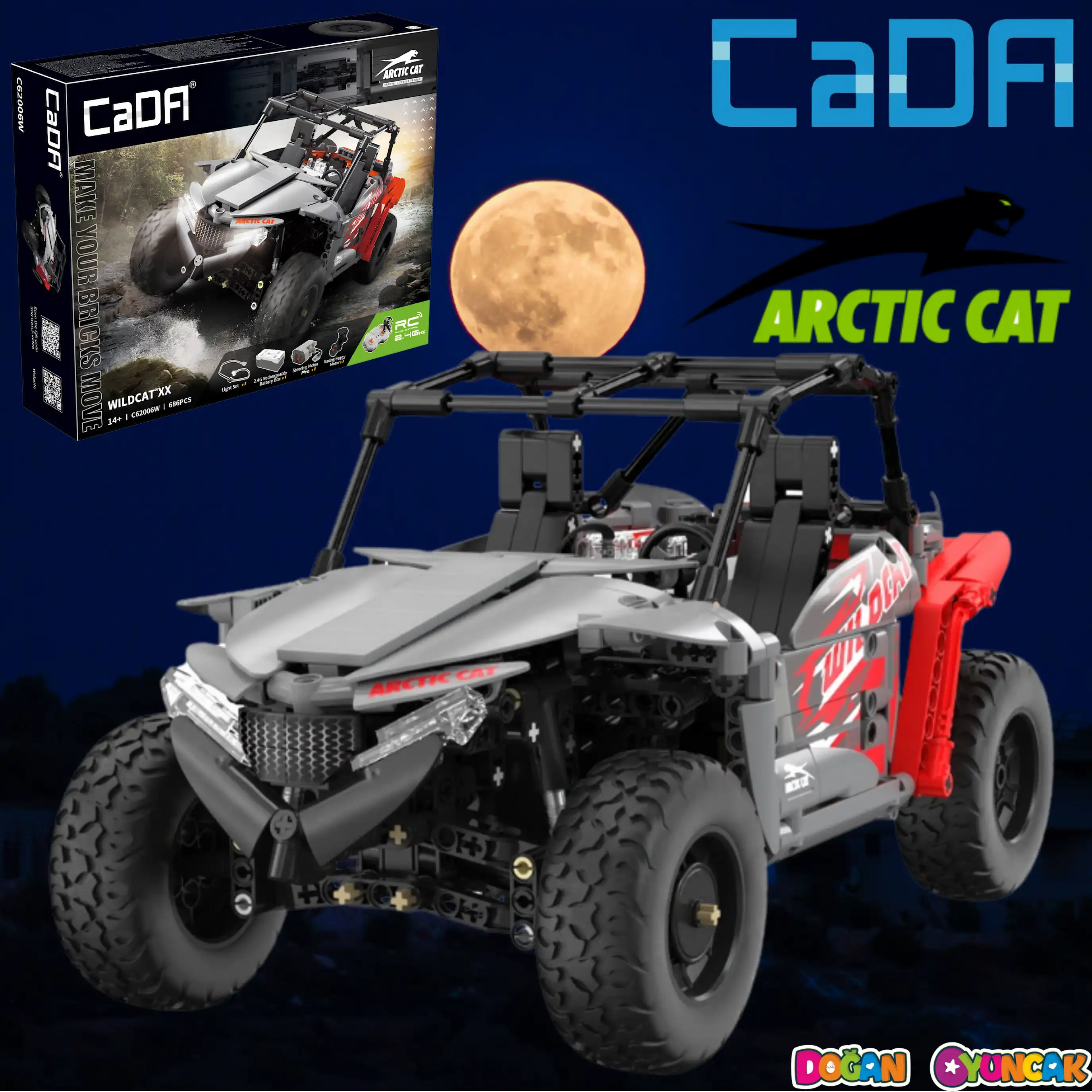 CADA Arctic Cat Wildcat XX Motorlu Araba Lego - Lego Setleri