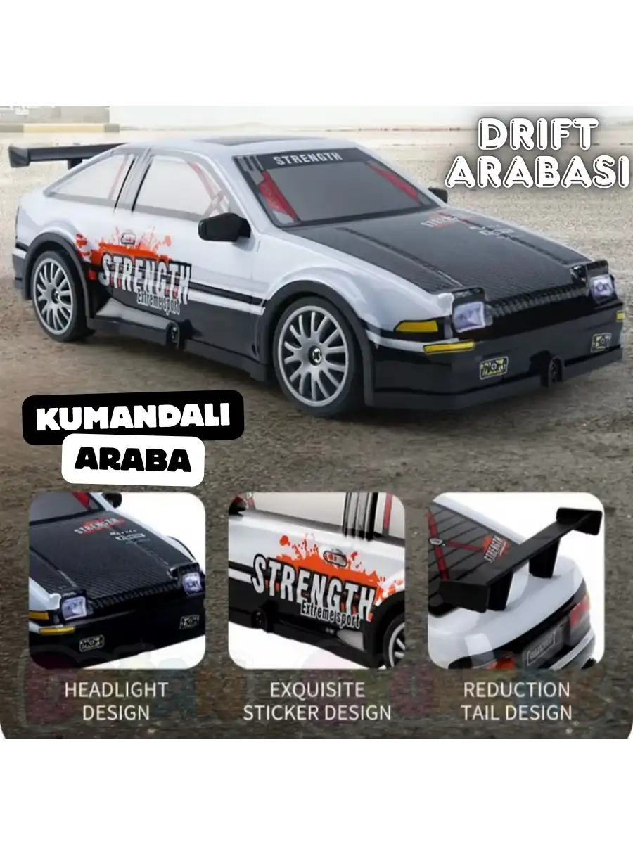 Uzaktan Kumandalı Drift Arabası Racing Car Drift - Işıklı Ful Drift Araba RC Araba - RC Araç