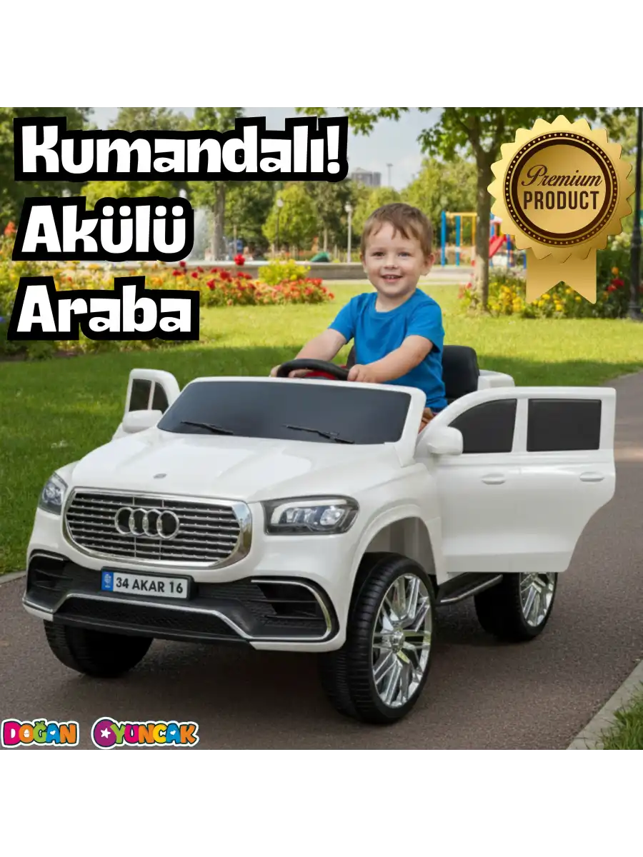 Admire GT Beyaz Uzaktan Kumandalı 4X2 12 Volt Akülü Araba - RC Audi Akülü Araba Audi Akülü Araç