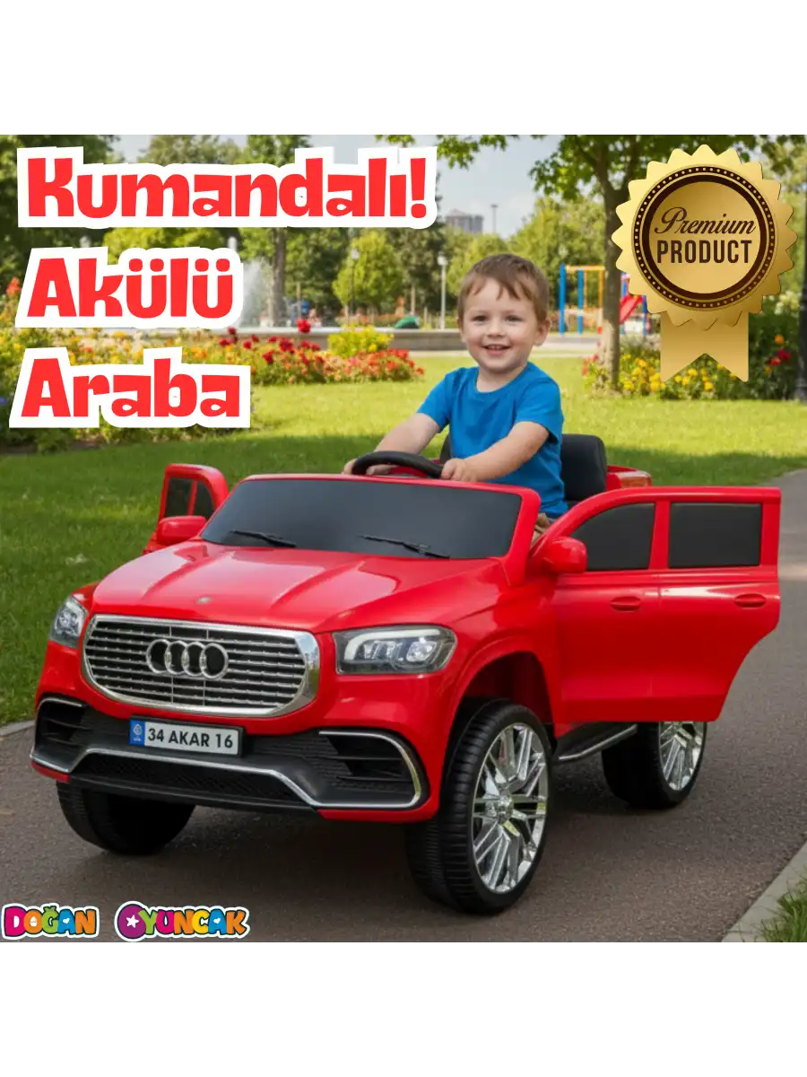 Admire GT Kırmızı Uzaktan Kumandalı 4X2 12 Volt Akülü Araba - RC Audi Akülü Araba Audi Akülü Araç
