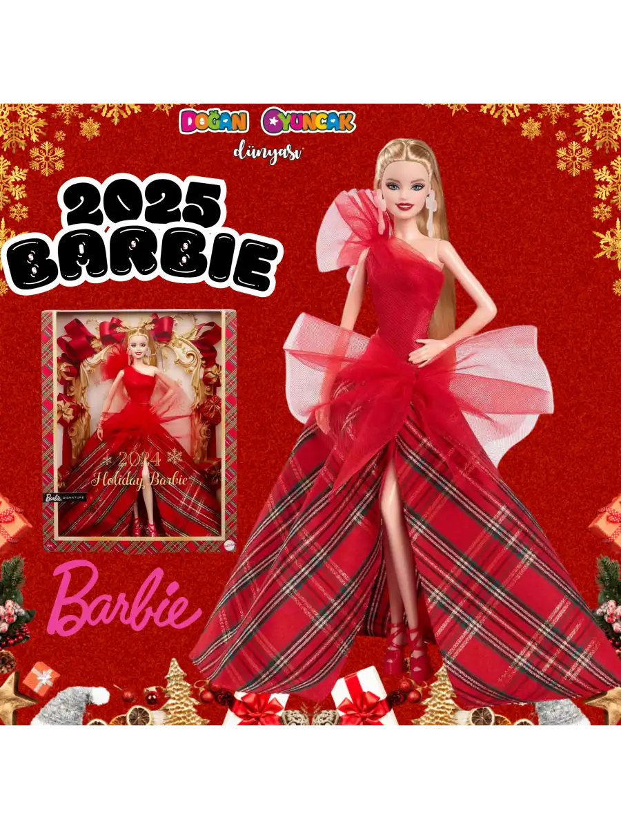 Barbie 2025 Yılbaşı Bebeği - Barbie Yılbaşı Bebek - Barbie Bebek Barbie 2024-2025 Bebeği - Holiday Barbie 2025