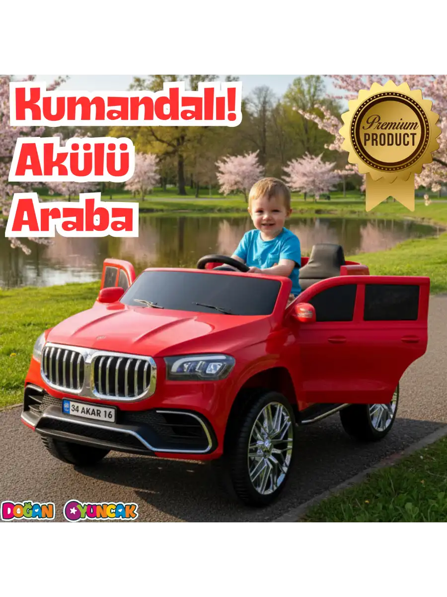 Bold GT Kırmızı Uzaktan Kumandalı 4X2 12 Volt Akülü Araba - RC BMW Akülü Araba BMW Akülü Araç