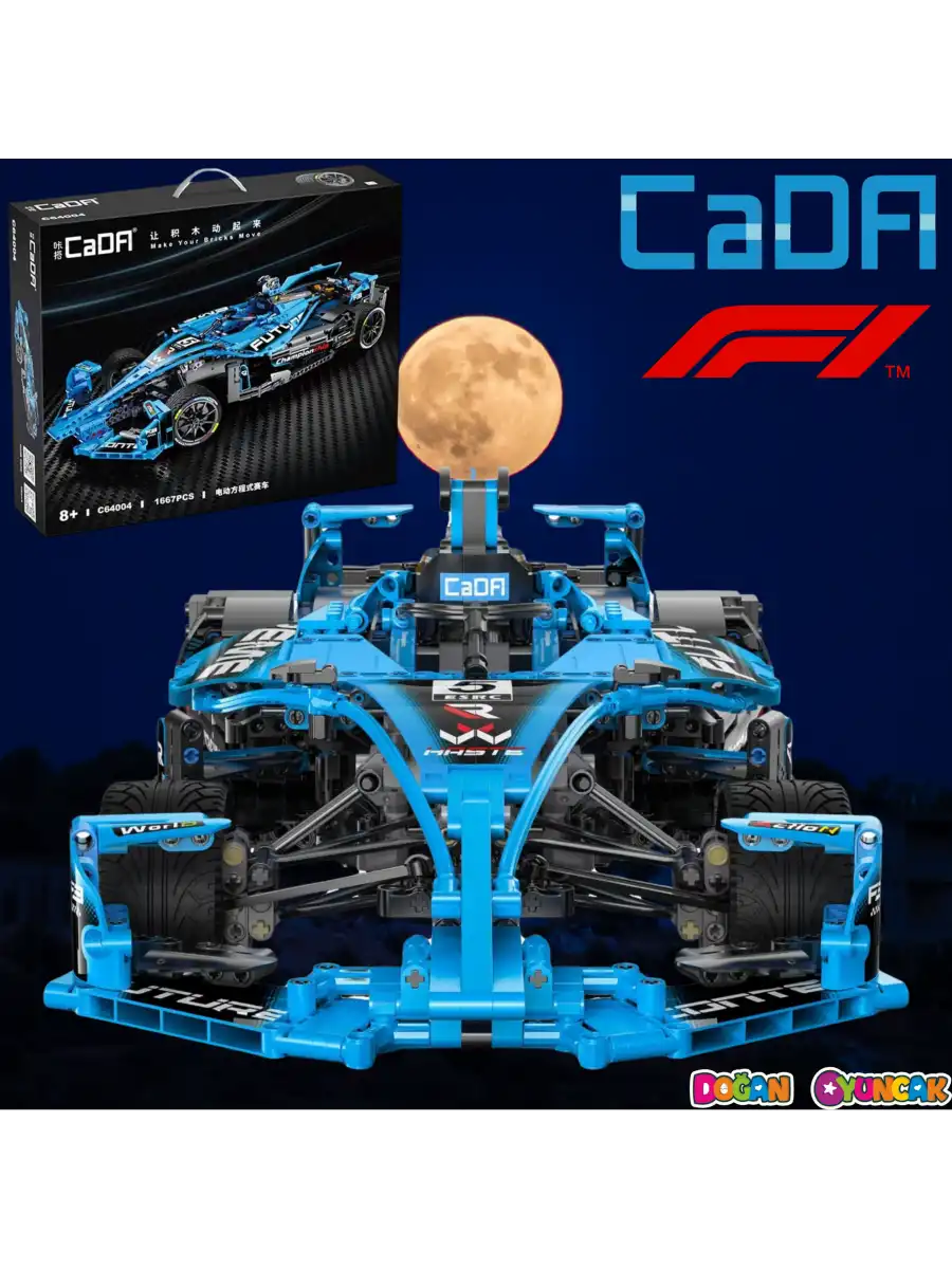 CADA FORMULA E Yarış Arabası Lego - Lego Setleri - CADA Mini Lego - F1 Formula Araba Yarış Arabası