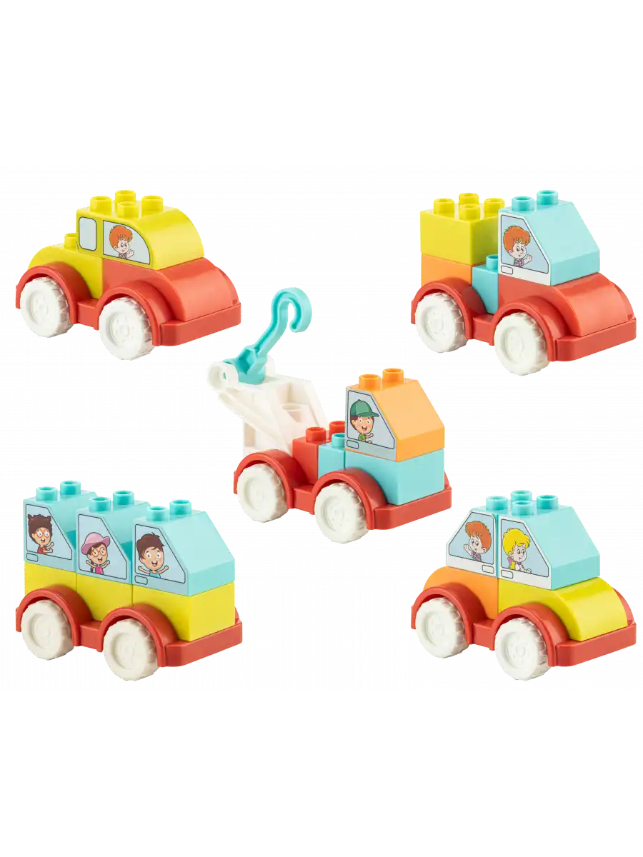 Creative Blok 20 Parça Araç Seti - Slide Blocks - Lego Oyuncakları - Yaratıcı Top Oyunu - Creative Lego