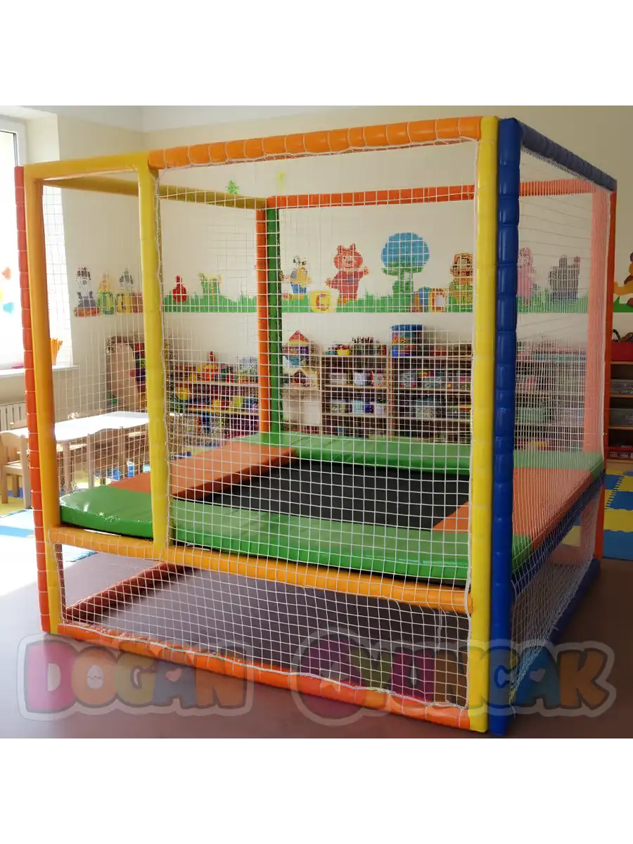 Lüx Trambolin 150 cm. - Sünger Soft Play Top Havuzu Çocuk Oyun Alanı Çocuk Trambolini