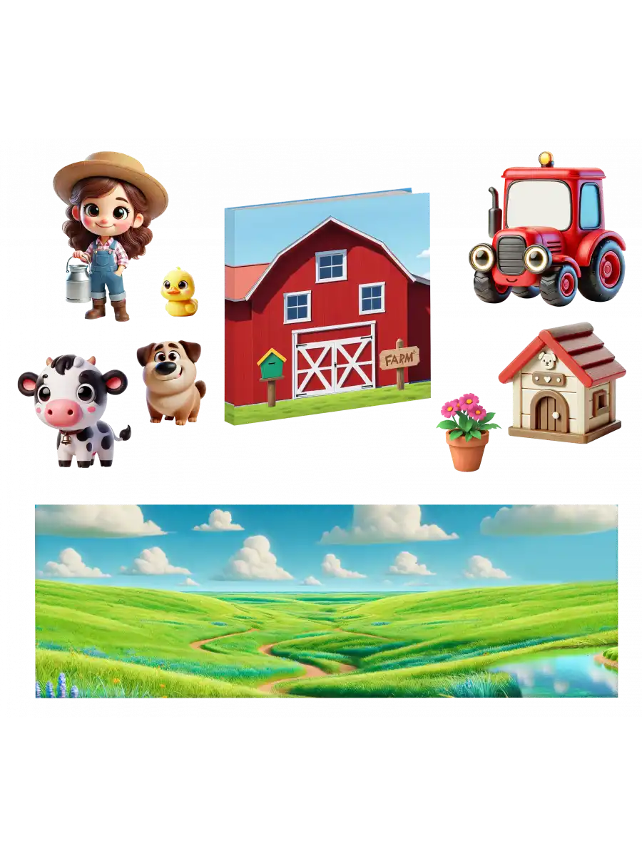 Magnetli Çiftlik Seti - Magnetli Farm Set - Magical Magnet - Çiftlik Oyunu - Hayvanlı Magnetler - Hayvanlar