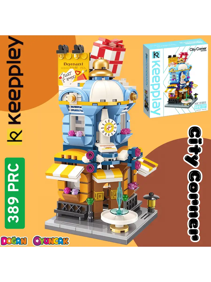 Mikro Blok Hediye Dükkanı 389 Parça - Lego Setleri - Keeppley Mini Lego - Dükkan Lego - KeeppleyLego - Mikro Bloklar