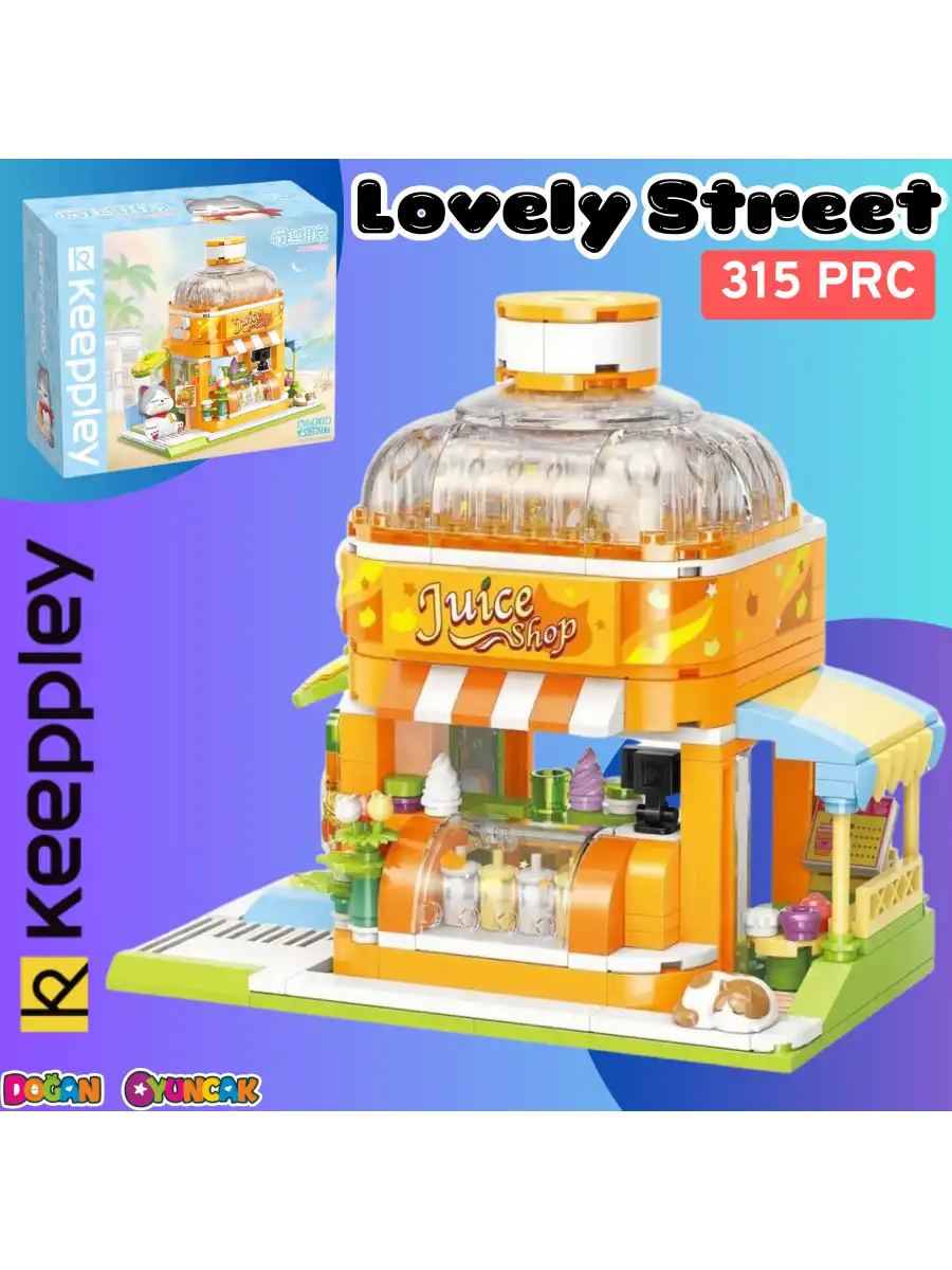 Mikro Blok Meyve Suyu Dükkanı 315 Parça - Lego Setleri - Keeppley Mini Lego - Keeppley Lego - Mikro Bloklar