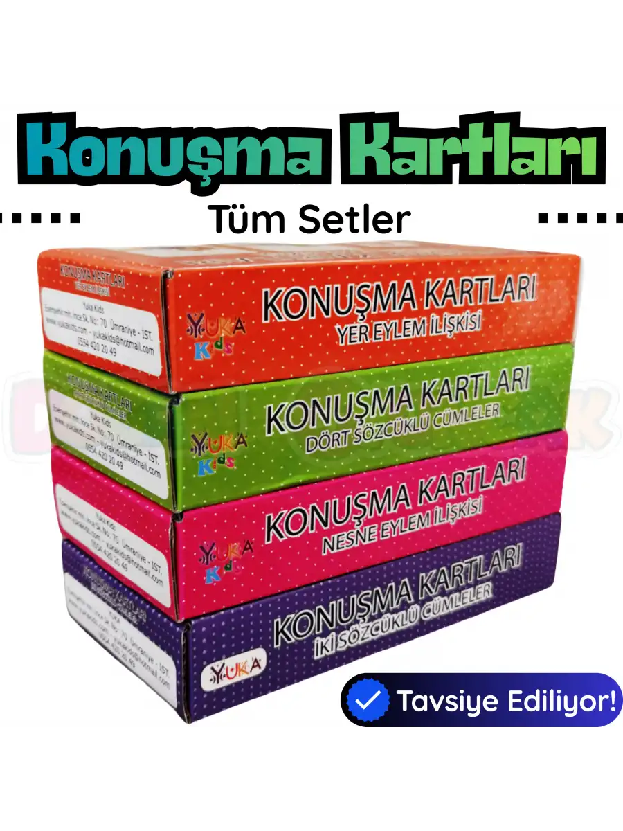 Orijinal Konuşma Kartları - Tüm Setler - Çocuklar için Konuşma Etkinliği Otizim Kartları