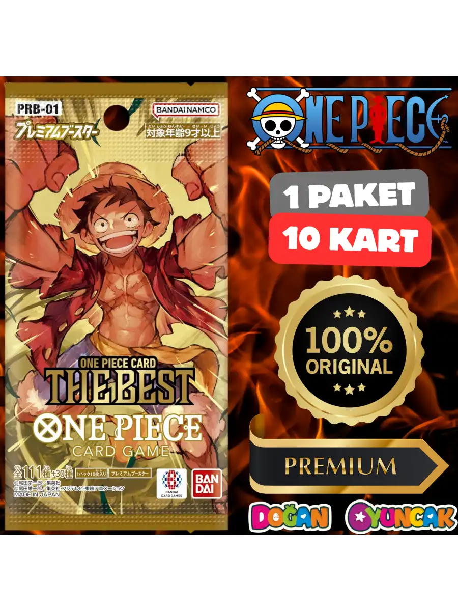 Orijinal One Piece The Best Card PRB-01 - One Piece En İyisi Koleksiyonluk Kart One Piece Premium Kart