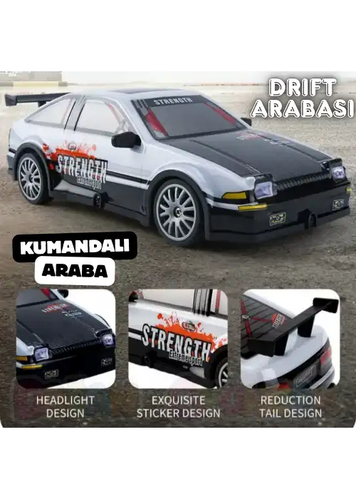 Uzaktan Kumandalı Drift Arabası Racing Car Drift - Işıklı Ful Drift Araba RC Araba - RC Araç
