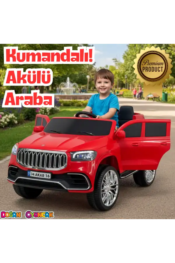 Ata GT Kırmızı Uzaktan Kumandalı 4X2 12 Volt Akülü Araba - RC Togg Akülü Araba Tog Akülü Araç