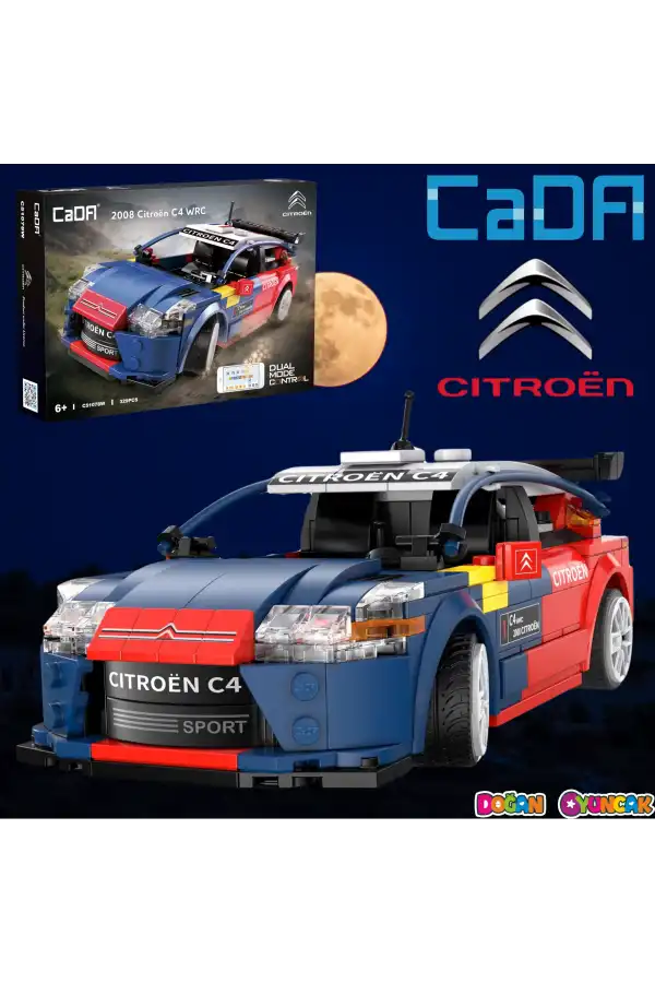 CADA Kumandalı CİTROEN C4 WRC Motorlu Araba Lego - Lego Setleri - CADA Mini Lego - Araba CADA Lego RC Araba