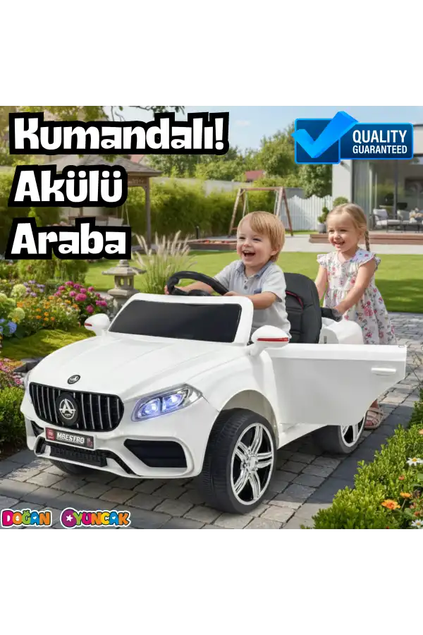Maestro GT Beyaz Uzaktan Kumandalı 4X2 12 Volt Akülü Araba - RC Mercedes Akülü Araba