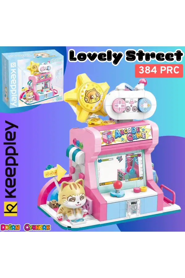 Mikro Blok Kedi Oyun Evi Dükkanı 384 Parça - Lego Setleri - Keeppley Mini Lego - Keeppley Lego - Mikro Bloklar