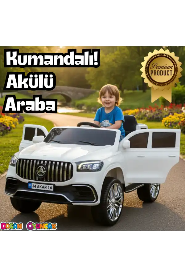 Miracle GT Beyaz Uzaktan Kumandalı 4X2 12 Volt Akülü Araba - RC Mercedes Akülü Araba