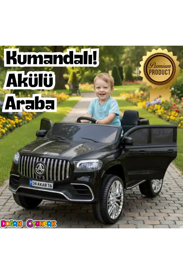 Miracle GT Siyah Uzaktan Kumandalı 4X2 12 Volt Akülü Araba - RC Mercedes Akülü Araba