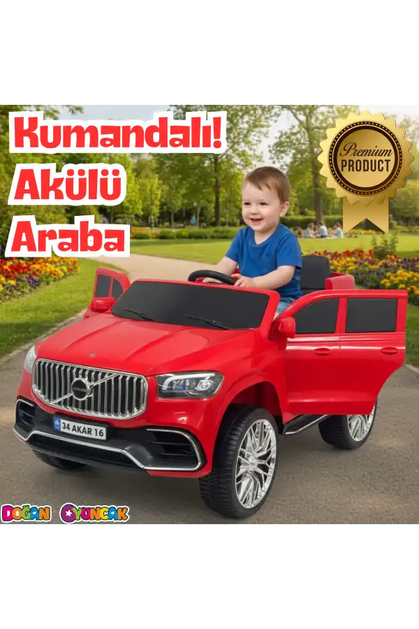 Voyage GT Kırmızı Uzaktan Kumandalı 4X2 12 Volt Akülü Araba - RC Volvo Akülü Araba Volvo Akülü Araç