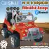 Çift Kişilik Mega Akülü Araba Kırmızı - 12 Volt İki Kişilik Akülü Araba Akülü JEEP - Mega Off Road Turbo Jeep