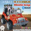 Çift Kişilik Mega Akülü Araba Kırmızı - 12 Volt İki Kişilik Akülü Araba Akülü JEEP - Mega Off Road Turbo Jeep