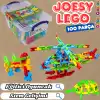 Joesy Eğitici Blok Oyunu 100 Parça - Oyuncak Lego Seti - Birbirine Geçmeli STEM Lego Seti - Eğitici Oyuncak
