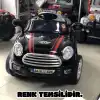 Kumandalı Mini Cooper Akülü Araba Gri - Kumandalı 12 Volt Tek Kişilik Akülü Araba Akülü JEEP - Turbo Coupe Akülü Araba