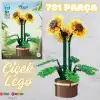 Mikro Blok Çiçek Ayçiçeği 731 Parça - Lego Setleri - MEGA Lego - Çiçek Lego - MEGA Çiçek Lego - Mikro Bloklar