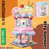 Mikro Blok Kapkek Dükkanı 350 Parça - Lego Setleri - Keeppley Mini Lego - Cup Cake Lego - Keeppley Lego - Mikro Bloklar