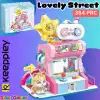 Mikro Blok Kedi Oyun Evi Dükkanı 384 Parça - Lego Setleri - Keeppley Mini Lego - Keeppley Lego - Mikro Bloklar