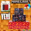 Minecraft Lav ve Magma Desenli Blok Manyetik Lego Minecraft Manyetik Lego Minecraft Lego Megnetic Blocks