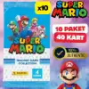 Orijinal Süper Mario Treadin Card (10 Paket) - Süper Mario Oyun Kartları - Süper Mario Koleksiyonluk Kartı
