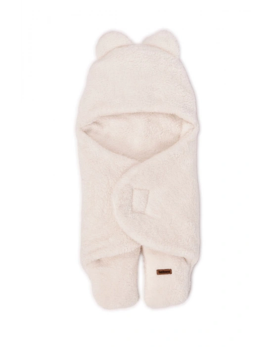 0-12 Ay Çift Kat Elyaflı Bebek Dış Kundak- Pelüş Bebek Battaniyesi- Ayaklı Welsoft Bebek Uyku Tulumu