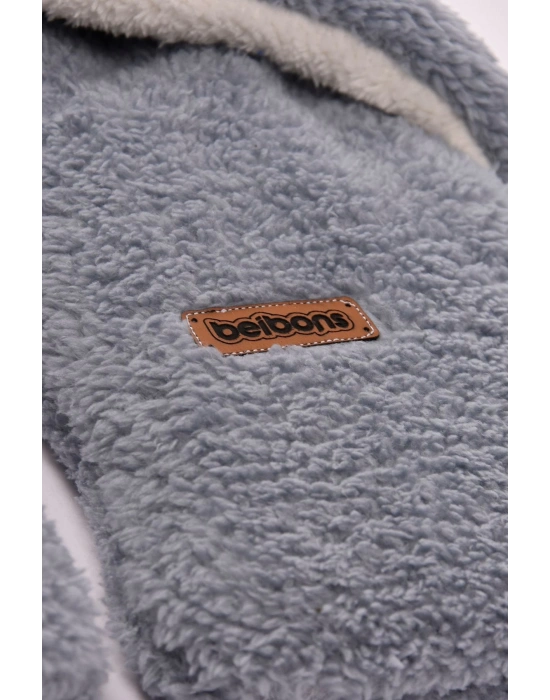 0-12 Ay Çift Kat Elyaflı Bebek Dış Kundak- Pelüş Bebek Battaniyesi- Ayaklı Welsoft Bebek Uyku Tulumu