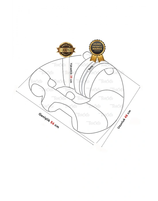 Elyaf Dolgu Bebek Oturma Destek Minderi - Devrilmez Bebek Koltuğu - Büyük Bebek Oturağı Sarı