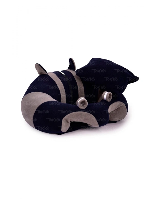 Yastık Hediyeli Bebek  Oturma Destek Minderi - Büyük Bebek Koltuğu  Lacivet Gri