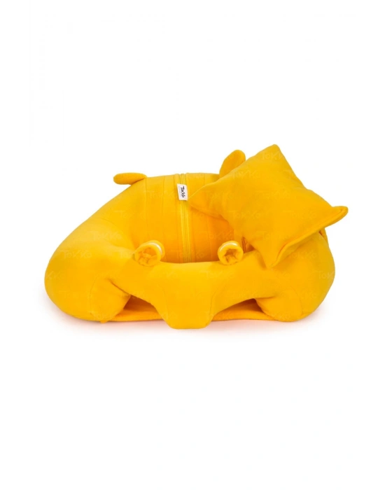 Yastık Hediyeli Bebek  Oturma Destek Minderi - Büyük Bebek Koltuğu  Sarı