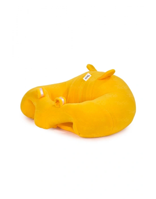 Yastık Hediyeli Bebek  Oturma Destek Minderi - Büyük Bebek Koltuğu  Sarı