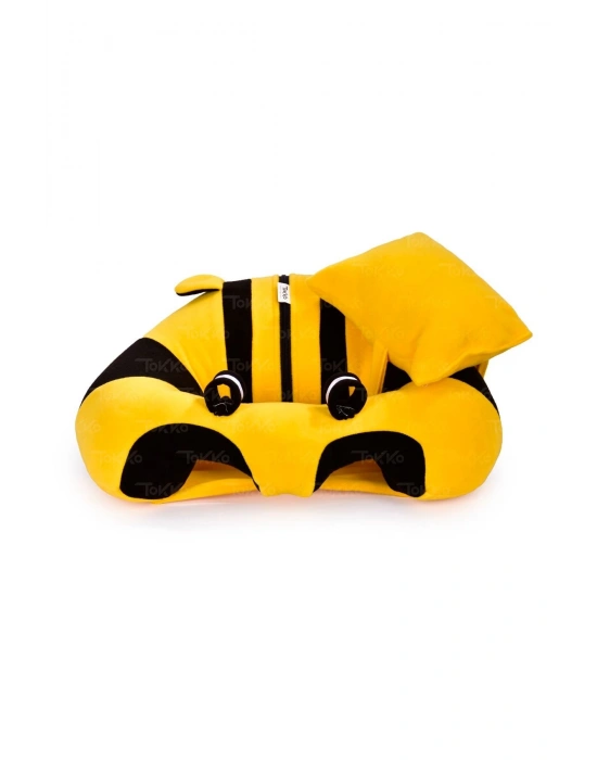 Yastık Hediyeli Bebek  Oturma Destek Minderi - Büyük Bebek Koltuğu  Sarı Siyah