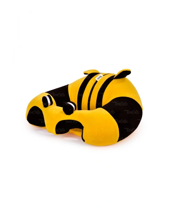 Yastık Hediyeli Bebek  Oturma Destek Minderi - Büyük Bebek Koltuğu  Sarı Siyah