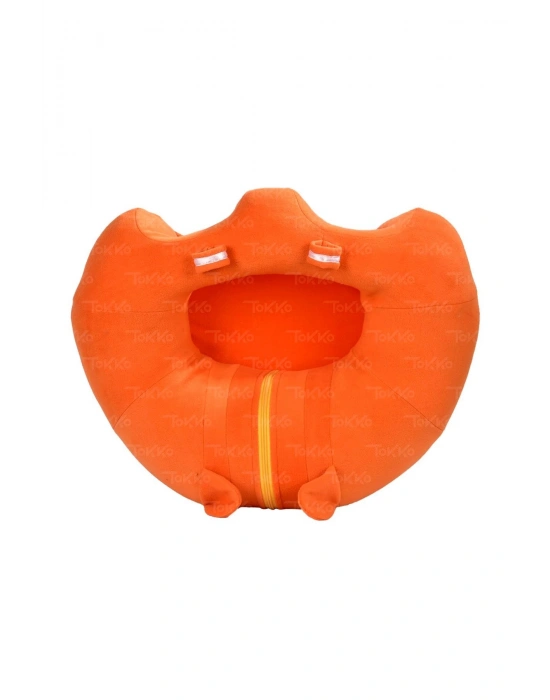 Yastık Hediyeli Bebek  Oturma Destek Minderi - Büyük Bebek Koltuğu  Turuncu