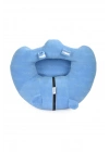 Elyaf Dolgu Bebek Oturma Destek Minderi - Devrilmez Bebek Koltuğu - Büyük Bebek Oturağı Mavi