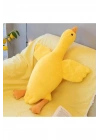 Sevimli Peluş Welsoft Çocuk Uyku Arkadaşım Uçan Kaz 75 Cm Bebek Uyku Yastığı Ördek Sarı