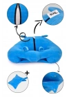 Yastık Hediyeli Bebek  Oturma Destek Minderi - Büyük Bebek Koltuğu  Mavi