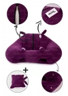 Yastık Hediyeli Bebek  Oturma Destek Minderi - Büyük Bebek Koltuğu  Mor