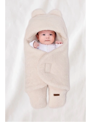 0-12 Ay Çift Kat Elyaflı Bebek Dış Kundak- Pelüş Bebek Battaniyesi- Ayaklı Welsoft Bebek Uyku Tulumu