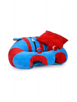 Yastık Hediyeli Bebek  Oturma Destek Minderi - Büyük Bebek Koltuğu  Bordo Mavi