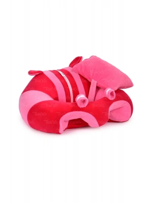 Yastık Hediyeli Bebek  Oturma Destek Minderi - Büyük Bebek Koltuğu  Fuşya Pembe