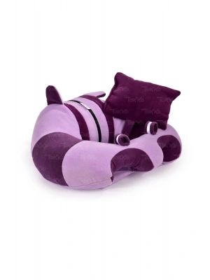 Yastık Hediyeli Bebek  Oturma Destek Minderi - Büyük Bebek Koltuğu  Lila Mor