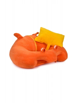 Yastık Hediyeli Bebek  Oturma Destek Minderi - Büyük Bebek Koltuğu  Turuncu